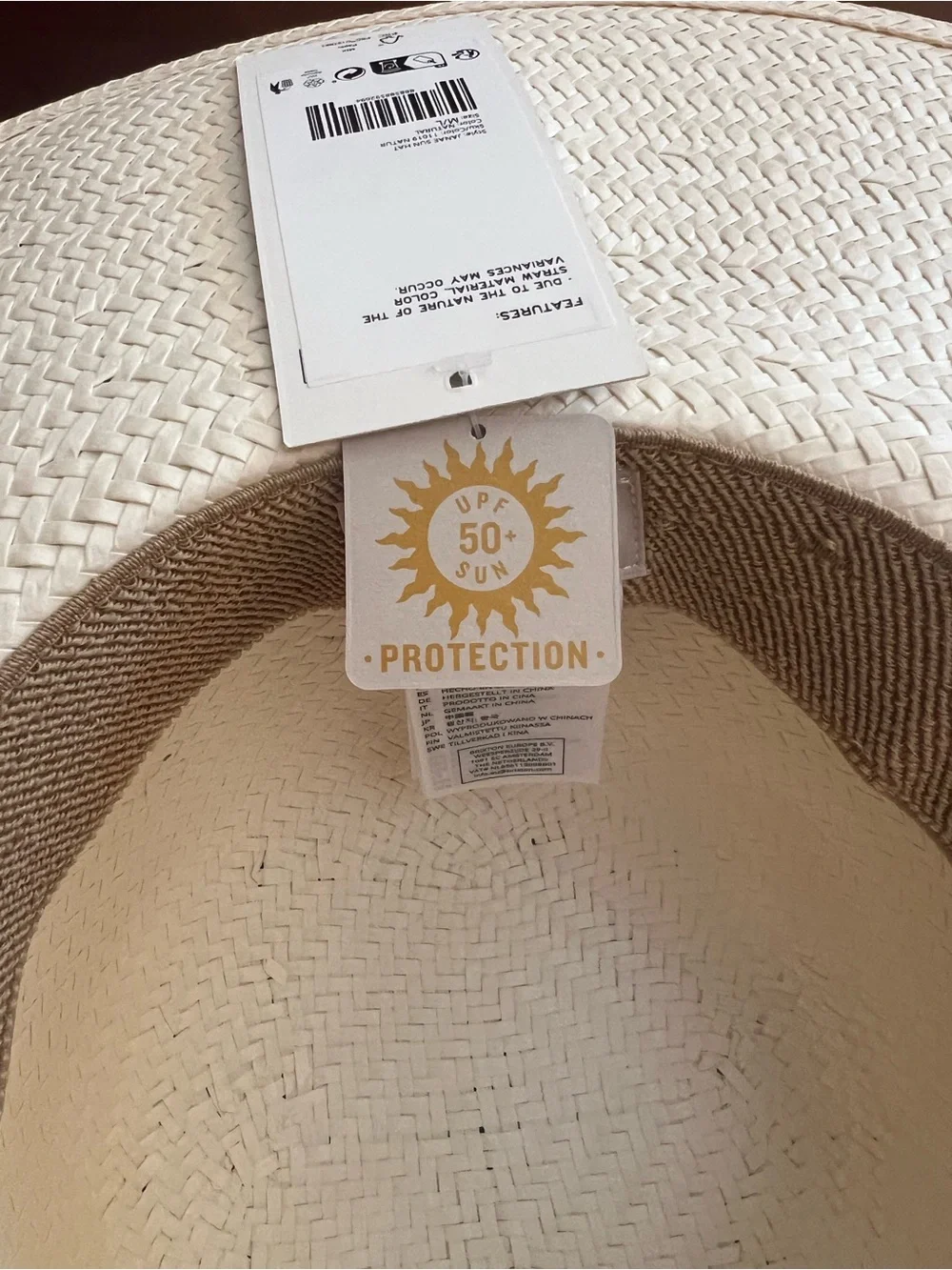 Brixton Janae Wide Brim Straw Hat - UPF50